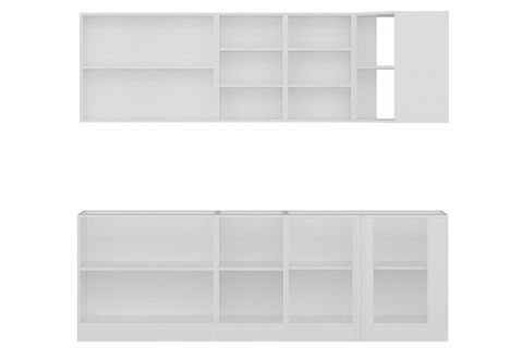 MİNAR 240CM KÖŞE MUTFAK DOLABI BEYAZ K240B1