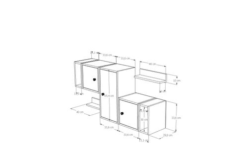 AYDIN KİTAPLIKLI RAF, MST-DVR-1026