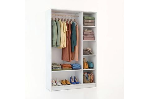 DEKOREX GARDIROP, BEYAZ, 3 KAPAKLI, MNT311