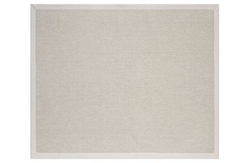 BORDÜRLÜ HASIR DOKULU SİSAL MAKİNE HALISI, KREM, 120X300