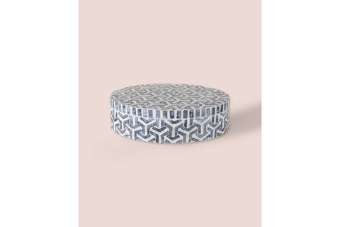 THE MİA SEDEF YUVARLAK KUTU 30X23X8 CM TLC0090