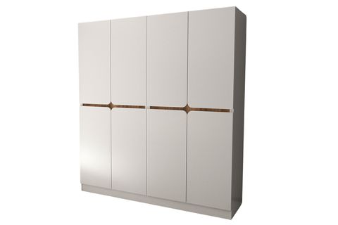 KATRE 8 KAPAKLI 2 ÇEKMECELİ LEDLİ DOLAP, CEVİZ