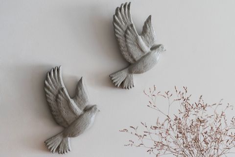 BETON KUŞ SETİ DEKORATİF OBJE