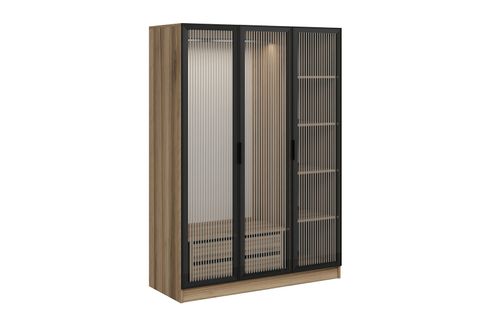 MİNAR KALE GARDIROP, 3 CAM, DORE