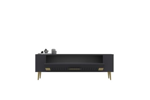 RETROLP TV SEHPASI, 4CT, ANTRASİT ALTIN