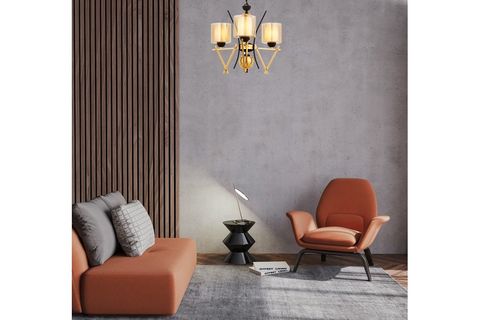 AVONNI AV 60289 3S KROM KAPLAMA MODERN AVİZE E27 METAL CAM 50 CM