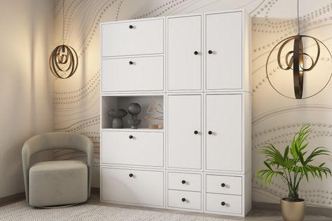 BK ÇOK AMAÇLI DOLAP, 4 ÇEKMECE 4 KAPAKLI, ÇAD