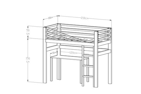 GİVAYO WOOD'S ELONA RANZA, 90X190