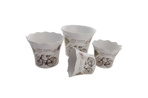 VİTALE BİSİKLET 4'LÜ SERAMİK SAKSI