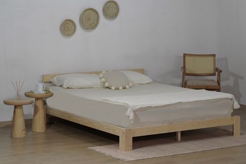 MSM EKO BERLİN YATAKLI AHŞAP KARYOLA, DOĞAL, 160X200
