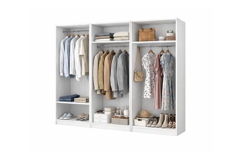 DEKOREX GARDIROP, BEYAZ, 6 KAPAKLI, MNT611