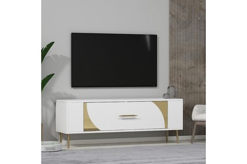 RETROP TV SEHPASI, 2CT, BEYAZ ALTIN