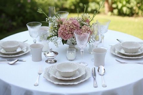 CORİNTH YEMEK TAKIMI, 6 KİŞİLİK, KREM