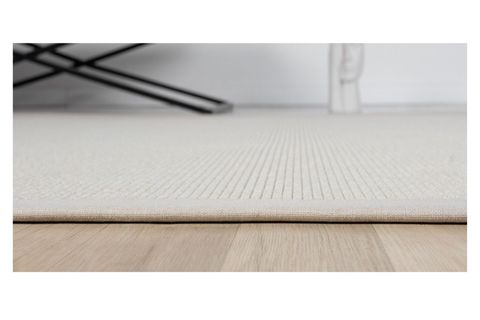BORDÜRLÜ HASIR DOKULU SİSAL MAKİNE HALISI, BEJ, 100X250