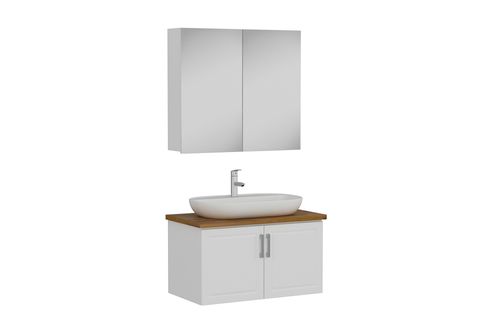 SANYA BANYO DOLABI AS2K37, BEYAZ, 85CM