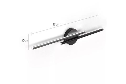 NORDİK LİNE DIŞA IŞIK VEREN APLİK, SİYAH, 20X10 MM