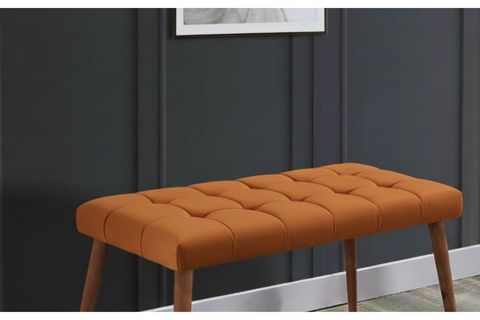 KAPİNO BENCH, TURUNCU, AHŞAP AYAK