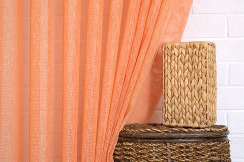 MASSARELLİ KETEN TÜL PORTAKAL RENGİ 1-3 SIK PİLE 100X260