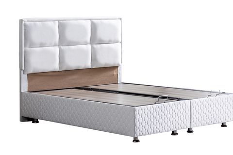 GRAND NEW BAZA BAŞLIK VE ORTHOSOFT YATAK SETİ, BEYAZ, 100X200