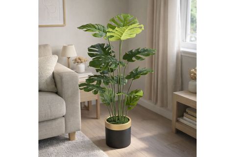 MONSTERA YAPRAKLI YAPAY SALON AĞACI, 165 CM