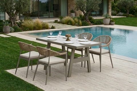 PORT BAHÇE BALKON YEMEK MASASI TAKIMI, 4 KİŞİLİK