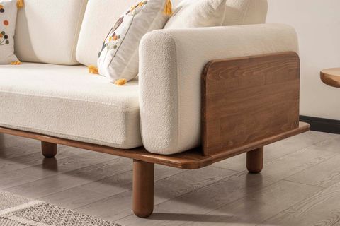 DİVA İSKANDİNAV ÜÇLÜ CEVİZ AYAK, BEYAZ