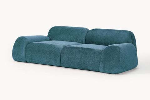 ROSE BUKLE MODÜLER İKİLİ KOLTUK, TURKUAZ