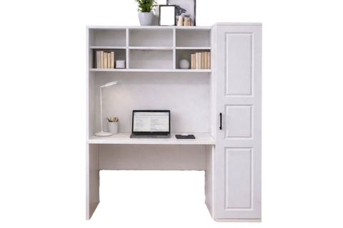 MERİSA TEK KİTAPLIKLI ÇALIŞMA MASASI, BEYAZ