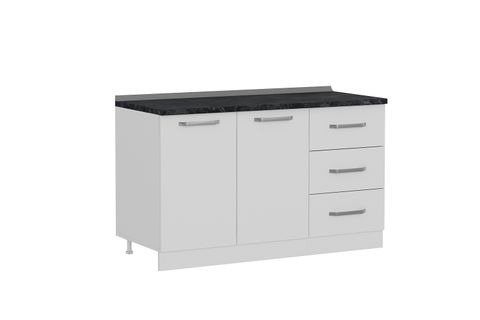 MİNAR 140 CM MUTFAK DOLABI BEYAZ 140-B1-ALT MODÜL