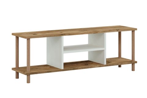 TİVO TELEVİZYON SEHPASI, BEYAZ KAPAKLI, 120 CM