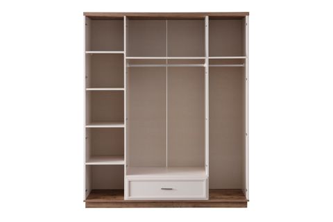 ELORA ÇEKMECELİ AYNALI GARDIROP, 4 KAPAKLI