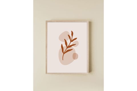 MUNİKA AHŞAP ÇERÇEVELİ SOYUT YAPRAKLAR ÜÇLÜ TABLO SETİ, 21X30, 100