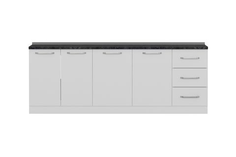 MİNAR 225 CM MUTFAK DOLABI BEYAZ 225-B1-ALT MODÜL