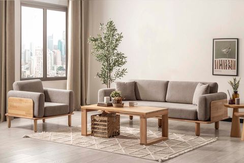 DİVA KOLTUK TAKIMI ANTRASİT, NATURAL