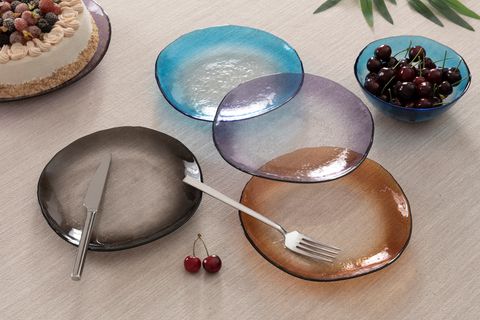 KİTCHEN ESSENTİALS ALTHEA CAM YEMEK SETİ, FÜME, 24 PARÇA