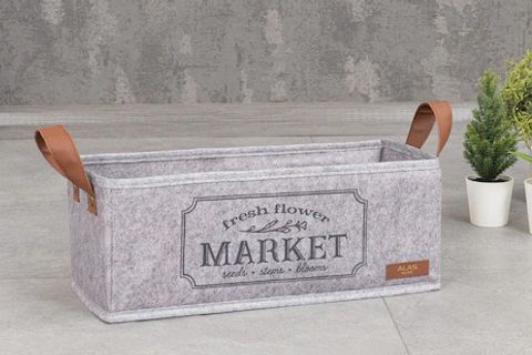 KEÇE DERİLİ DÜZENLEYİCİ MARKET ORGANİZER, GRİ