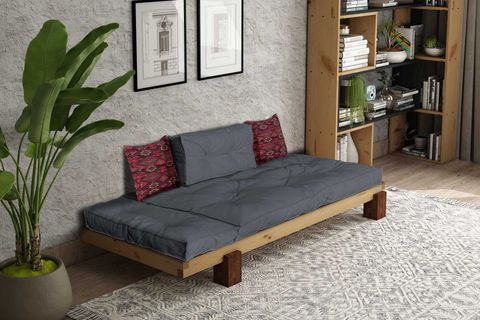 WOODESK ARİN MASİF SEDİR, NATURAL-GRİ RENK, CPT8302-200