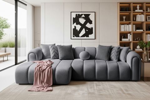 OSLO KÖŞE KOLTUK, SOL, KOYU GRİ