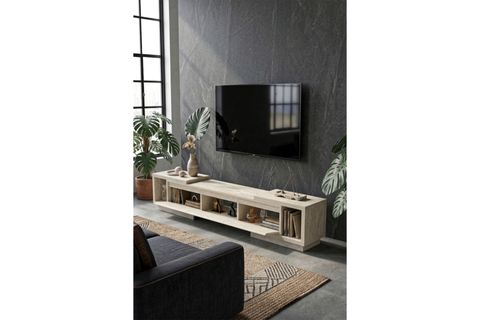VİSTA UZAYABİLEN TV ÜNİTESİ, TRAVERTEN, 160-270 CM