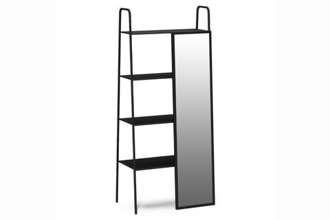 LACKBOARD AYNALI METAL KİTAPLIK, SİYAH