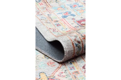 EKO HALI ANTİQUE ATK 06 AQUA MAVİ ANTİK TASARIMLI KOLAY KULLANIMLI ETNİK DESENLİ KAYMAZ TABAN MAKİNEDE YIKANABİLİR HALI 160X230