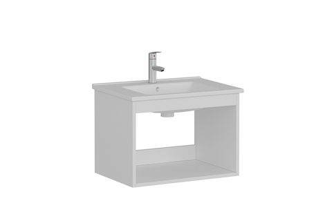 NİKA BANYO DOLABI ALT 65CM AS2K ETJ BEYAZ ANTRASİT