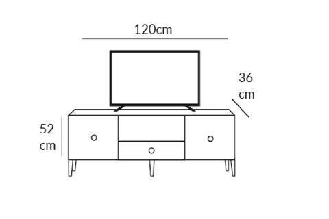 GOLD TV SEHPASI TV ÜNİTESİ AYTAŞI RENK ALTIN YALDIZLI ÇEKMECELİ AYAKLI 120 CM