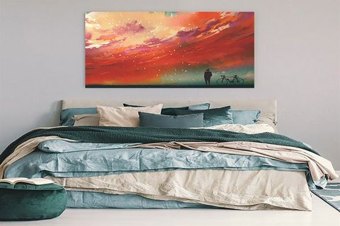 TABLOLIFE HAYAL DÜNYASI YAĞLI BOYA DOKULU TABLO, ÇERÇEVESİZ, 75X100