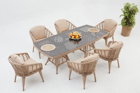 LİNDA BAHÇE YEMEK MASASI TAKIMI