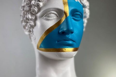 HERMES GOLD LINE POP ART DEKORATİF ROMA YUNAN HEYKELLERİ