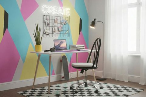 LAURA AHŞAP OFİS ÇALIŞMA SANDALYESİ, SİYAH