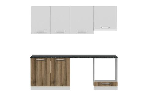 MİNAR 220 CM MUTFAK DOLABI BEYAZ DORE 220 D14