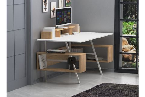 LAGOMOOD İRONY PLUS ÇALIŞMA MASASI, BEYAZ MEŞE
