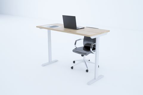 TUUNDESİGN TOHİ DESK YÜKSEKLİK AYARLI OFİS MASASI, MEŞE BEYAZ, 100 CM